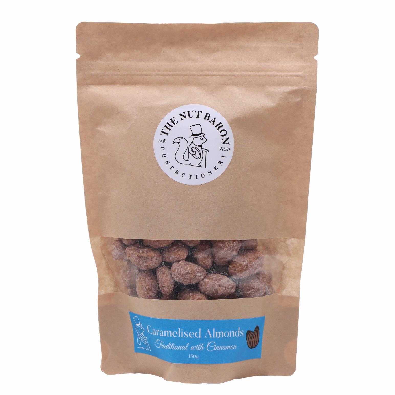 The Nut Baron Caramelised Almonds with Cinnamon 150g