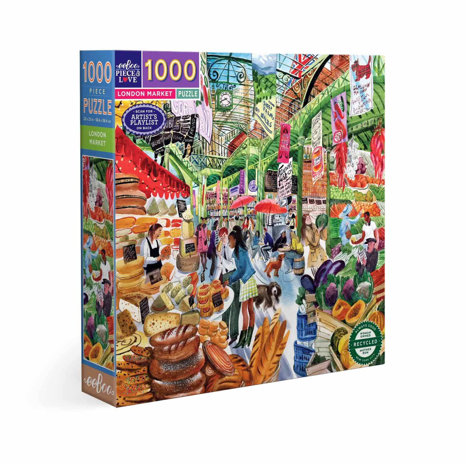 Eeboo London Market 1000 Piece Puzzle