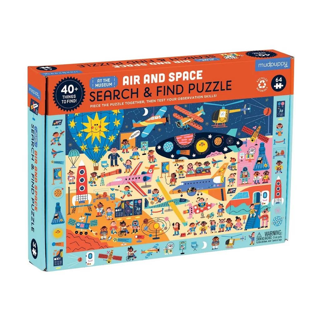 Mudpuppy Search & Find 64 Piece Puzzle - Air & Space Museum