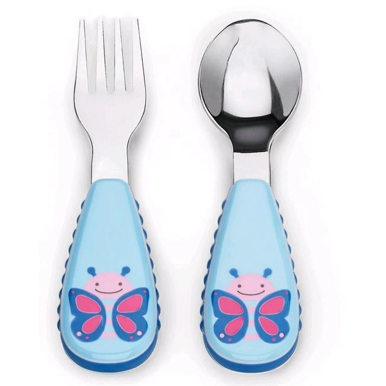 Skip Hop Zootensils Fork & Spoon - Butterfly