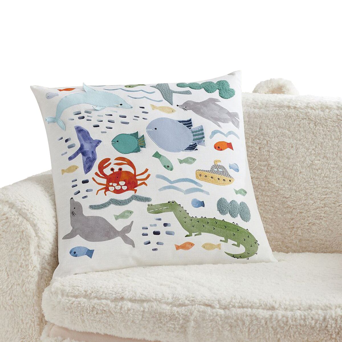 Pottery Barn Kids Sea Story Cushion 51cm Multi