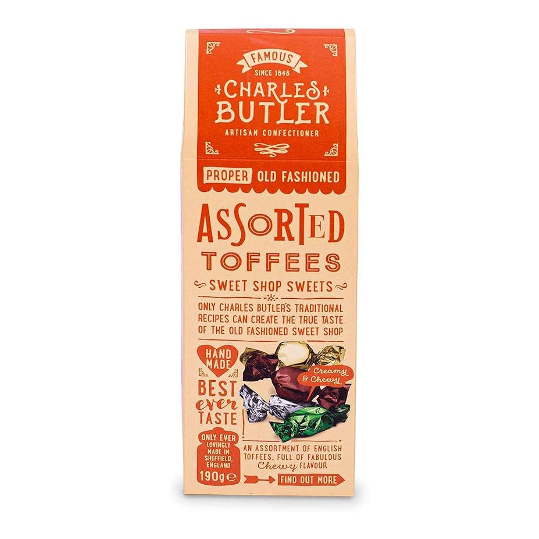 Charles Butler Assorted Toffee Sweets 190g