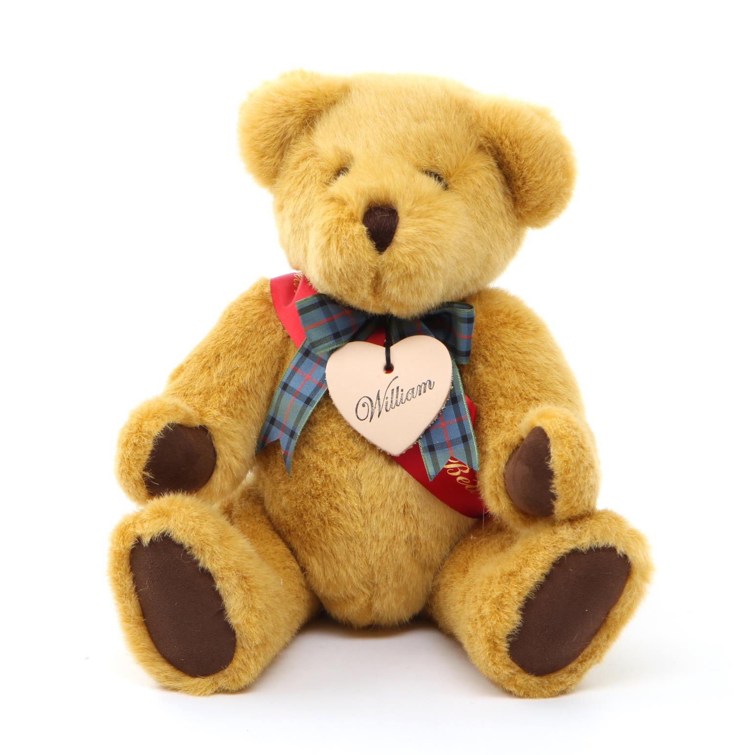 Bear With Us Gold Plush Small William Growler Bear