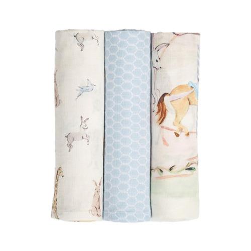 Pottery Barn Kids Organic Aerin Swaddle Set Of 3