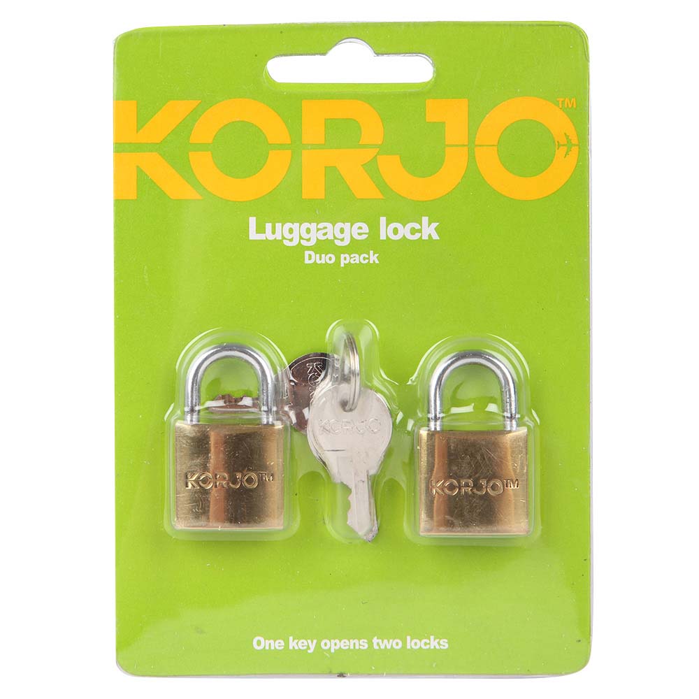 KORJO Duo Luggage Padlock Pack