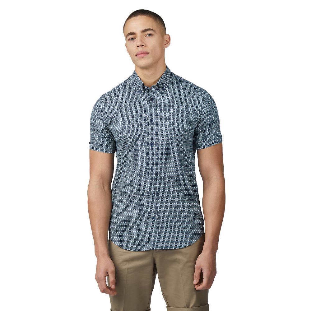 Ben Sherman Geo Spot Print Ss