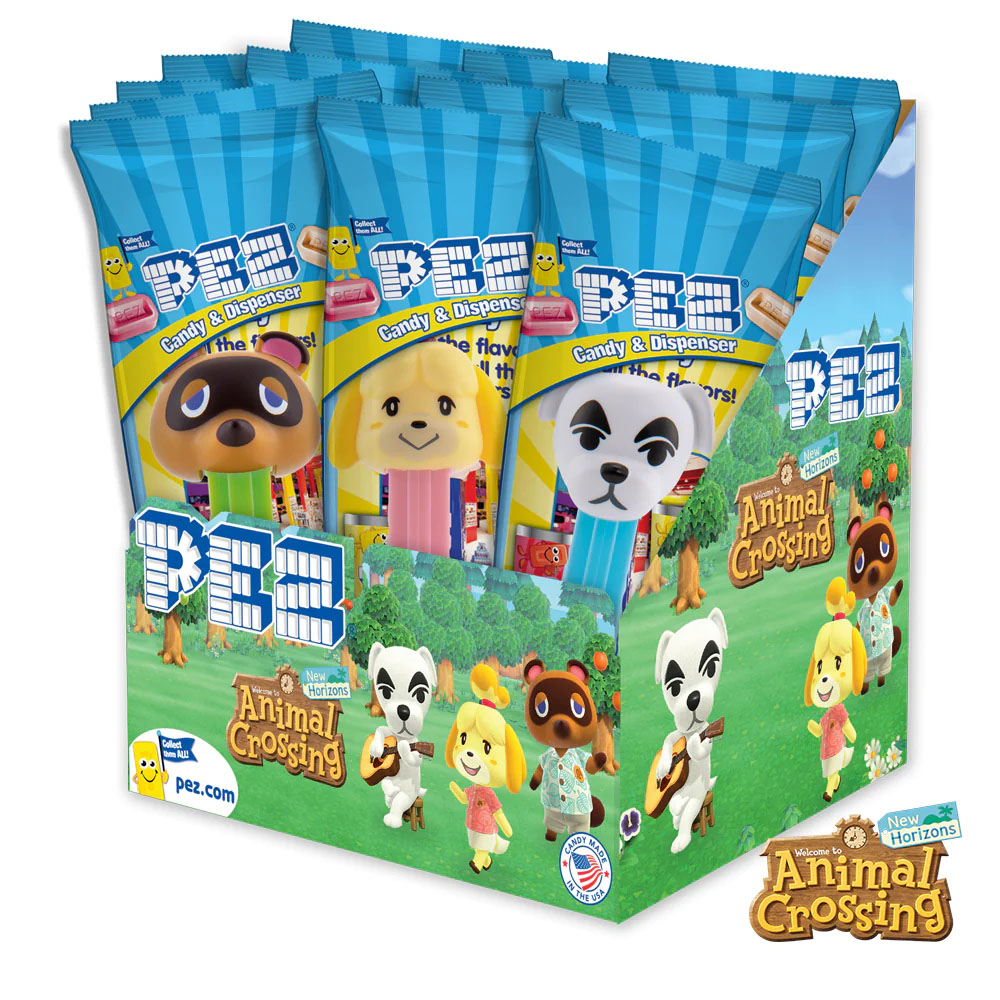 PEZ Animal Crossing Assorted Candy Dispenser 17g