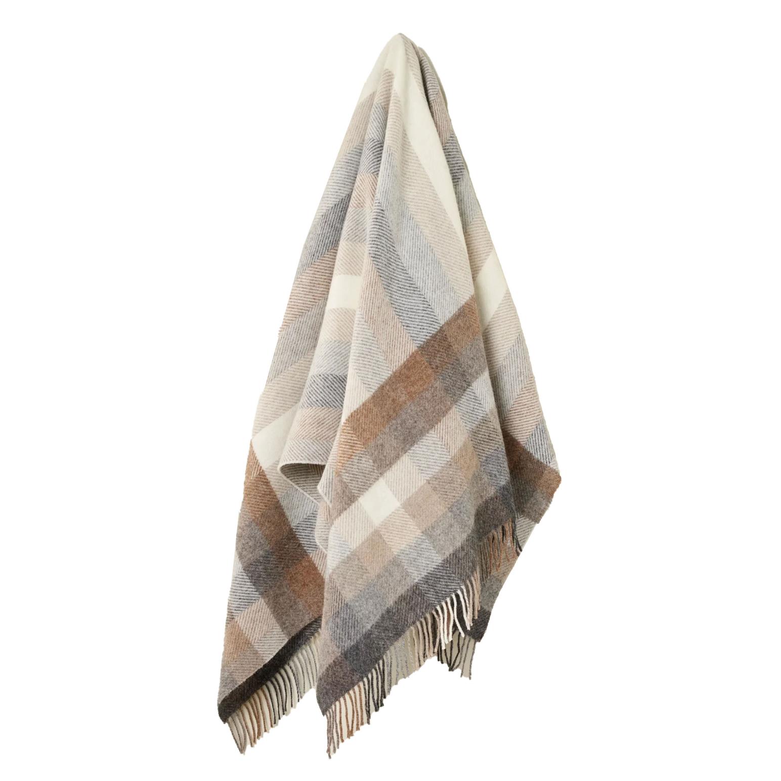 Exquisite Woodale NZ Pure Wool Collection Throw Natural