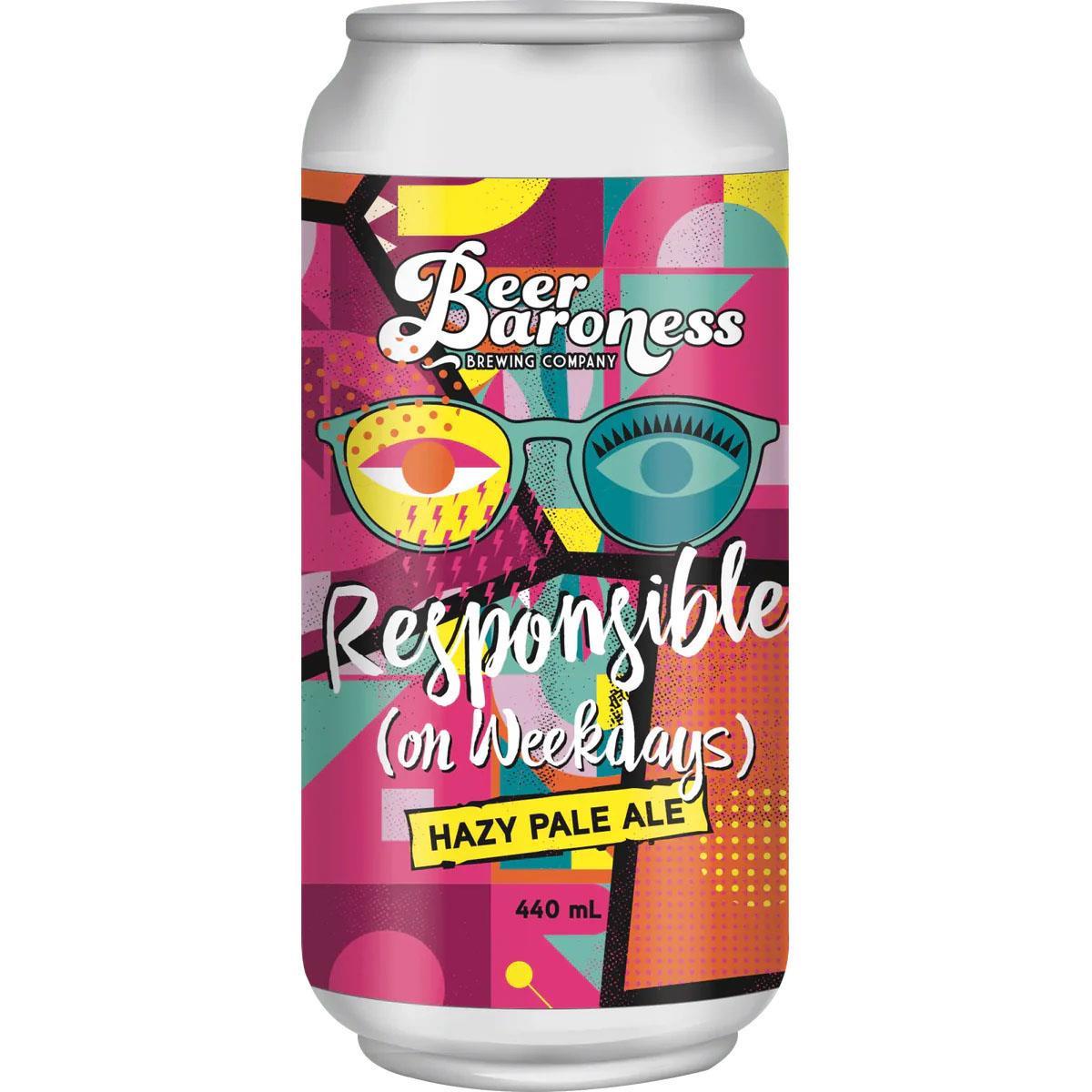 Beer Baroness Responsible On Weekdays Hazy Pale Ale 4.7% 440ml