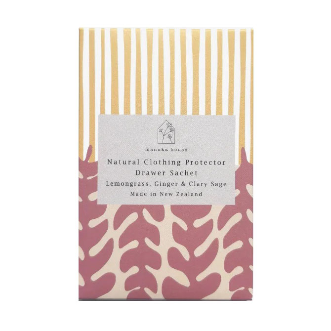 Manuka House Native Drawer Fragrance Sachet -Lemongrass Ginger&Clary Sage