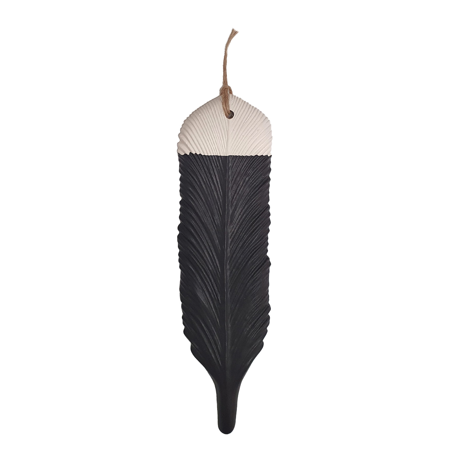 Michelle Bow Ceramics Hanging Huia Feather Medium 18cms