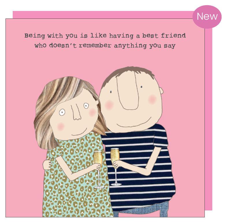 Rosie Made A Thing Best Friend Card