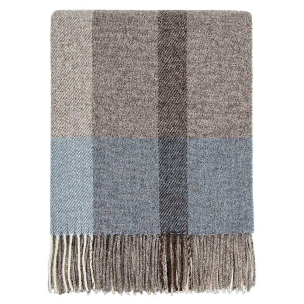 Baya Brunswick NZ Wool Throw 130x180cm - Sky