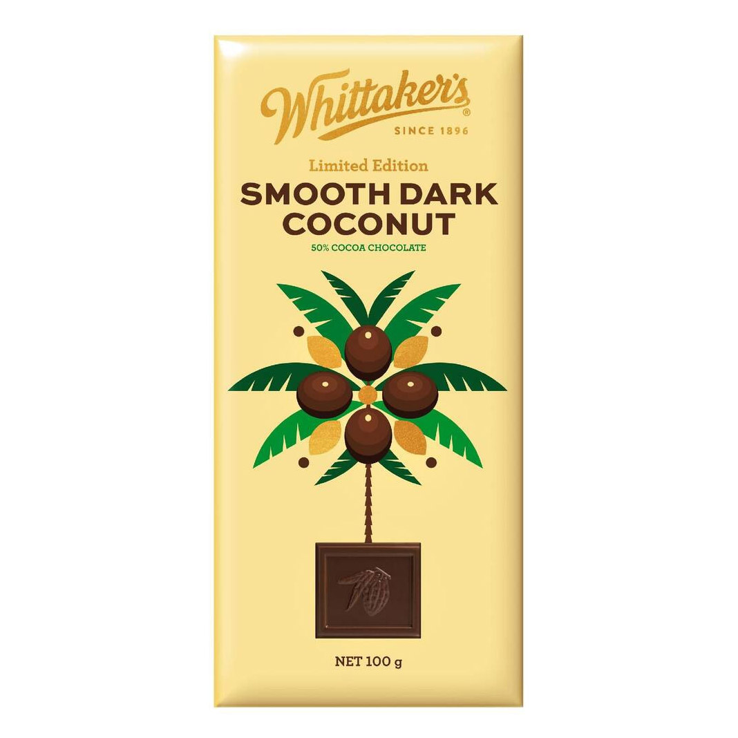 Whittaker's Smooth Dark Coconut 100g Limited Edition