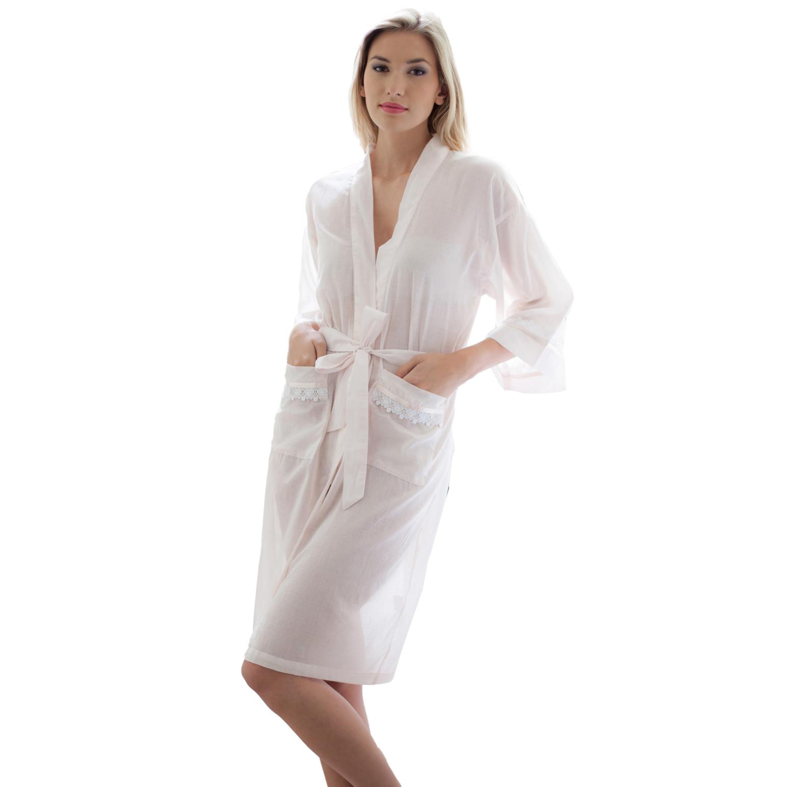 Cottonreal Cotton Voile Kimono Wrapover