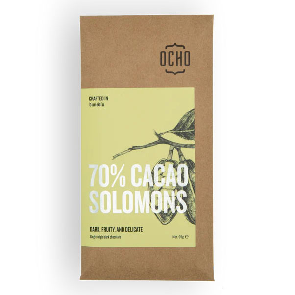 OCHO 70% Cacao Solomons Chocolate 95g