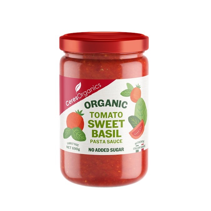 Ceres Tomato & Sweet Basil Pasta Sauce - 690g