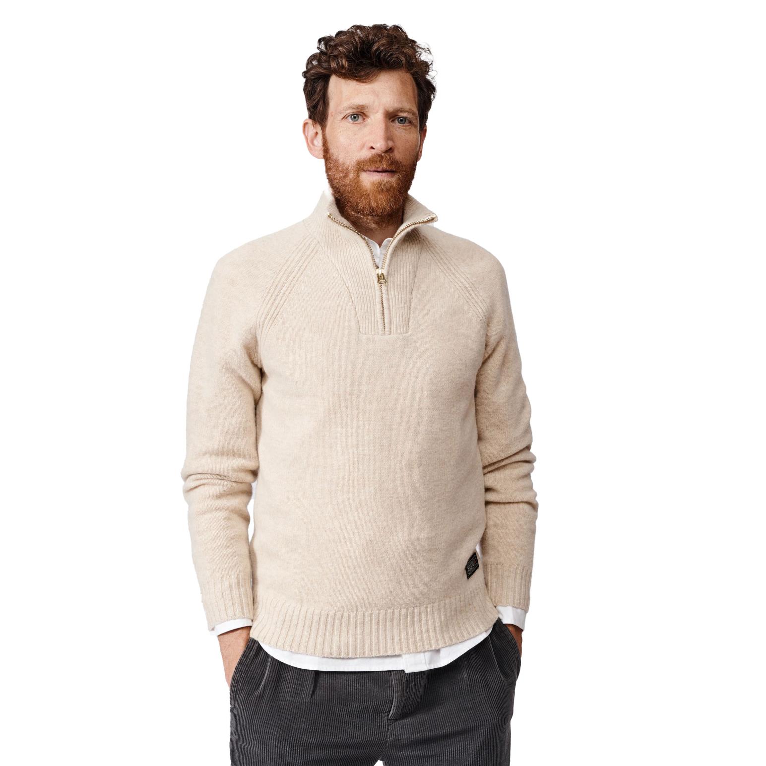 Aubin Pelham Zip Neck Jumper