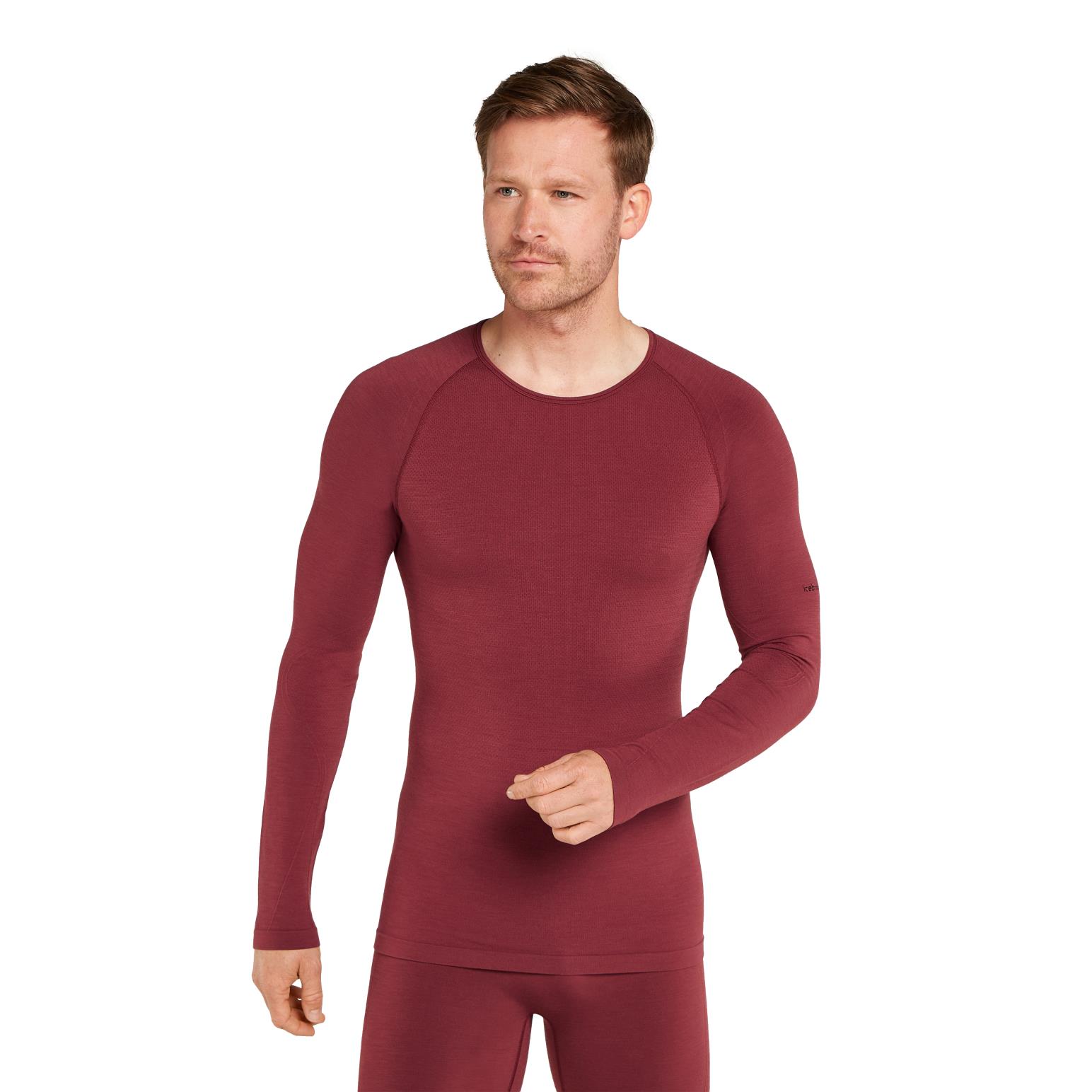 Icebreaker M Merino Blend 260 ZoneKnit Seamless LS Crewe