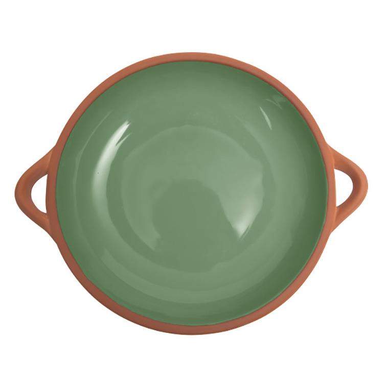 Dexam Sintra Large Glazed Terracotta Tapas Dish - Green