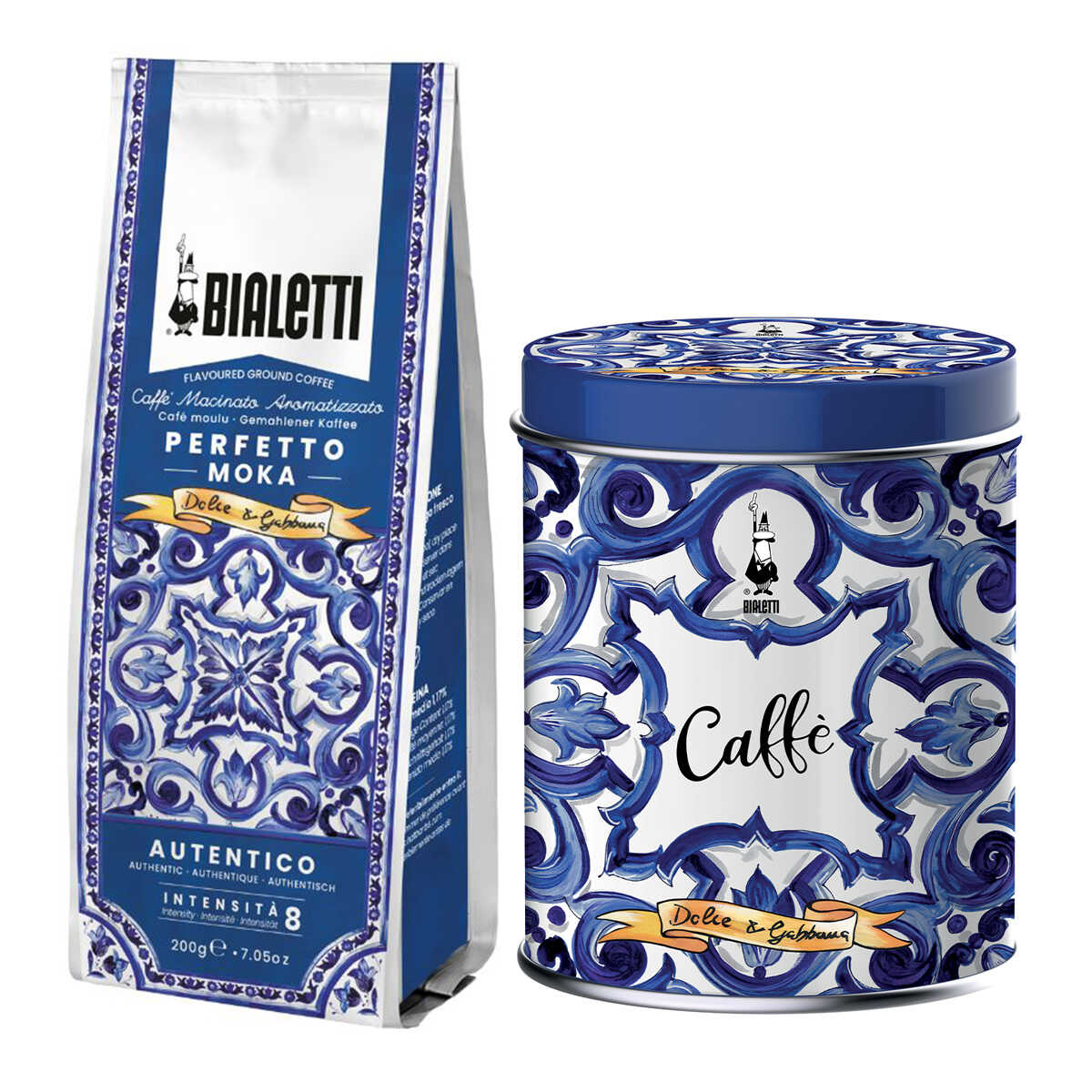 Bialetti x Dolce&Gabbana Perfetto Moka Autentico Coffee + Tin 200g