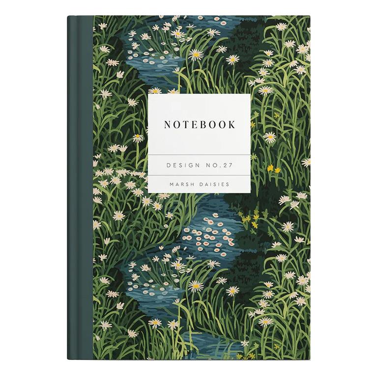 Kaleido Marsh Daisies A5 Hardback Notebook