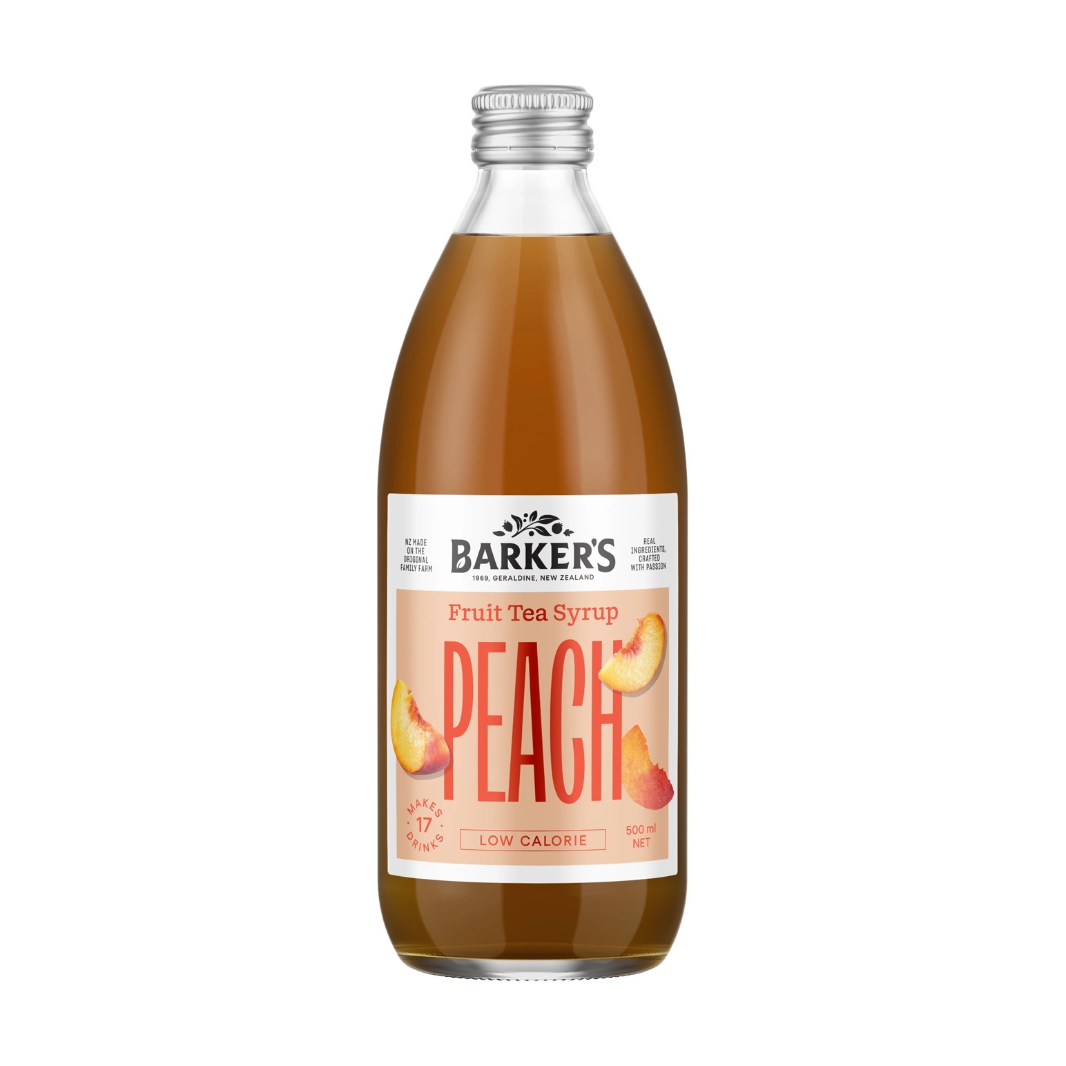 Barker's Peach Tea Syrup 500ml