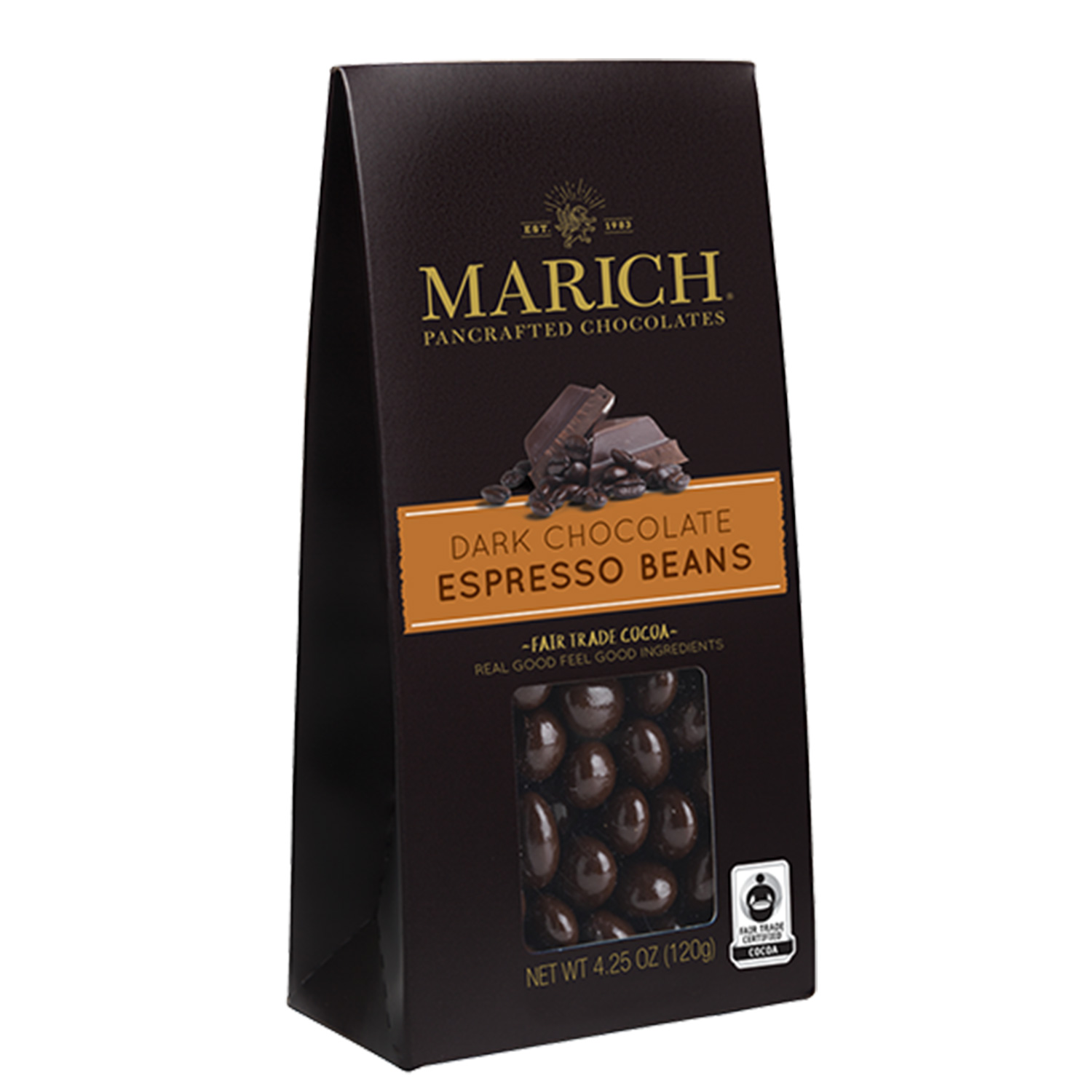 Marich Dark Chocolate Espresso Beans 125g