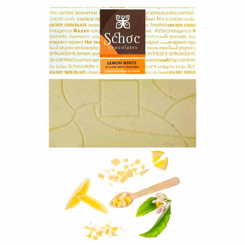 Schoc Chocolate Lemon White Chocolate Bar 80g