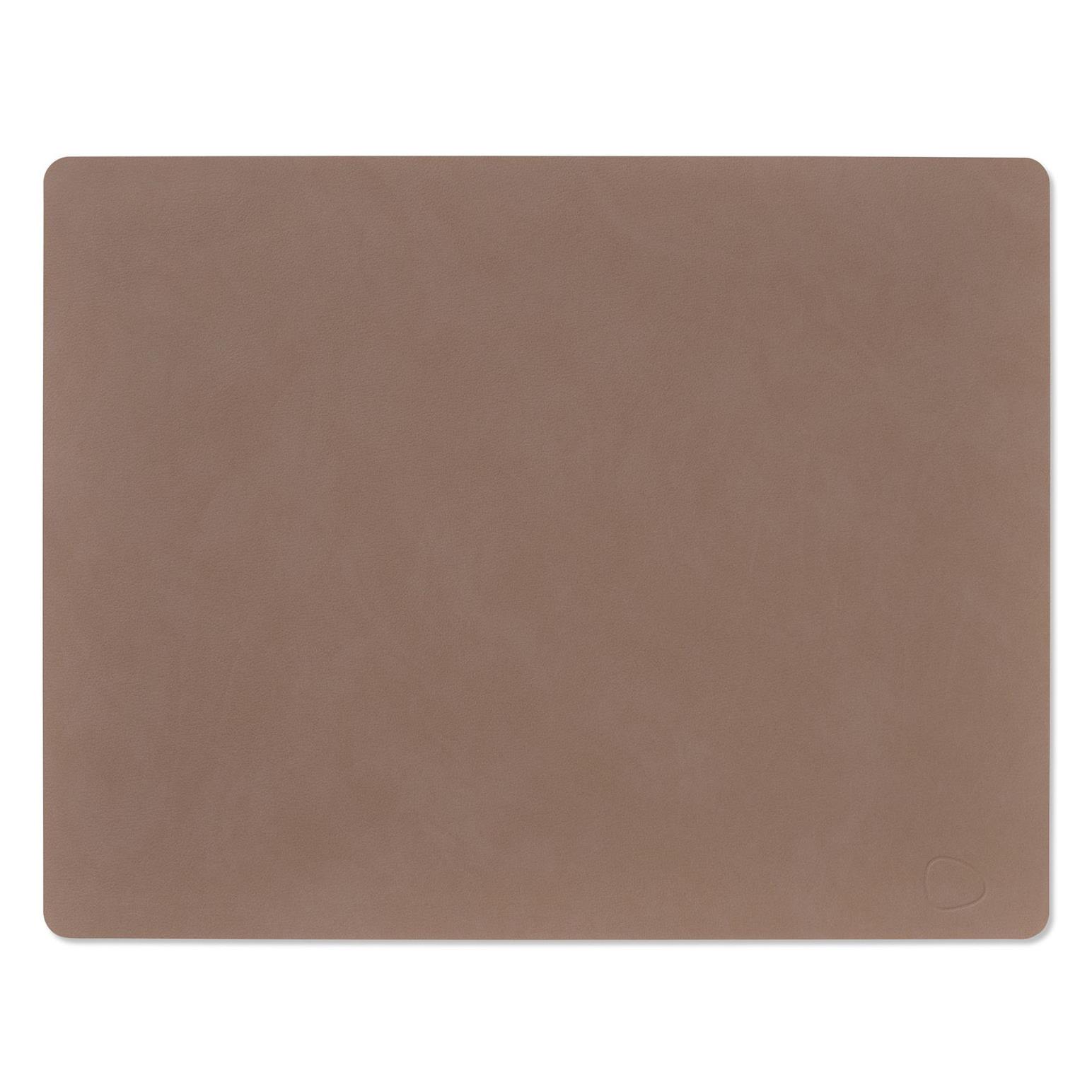 LIND DNA Tablemat Square Nupo - Truffle