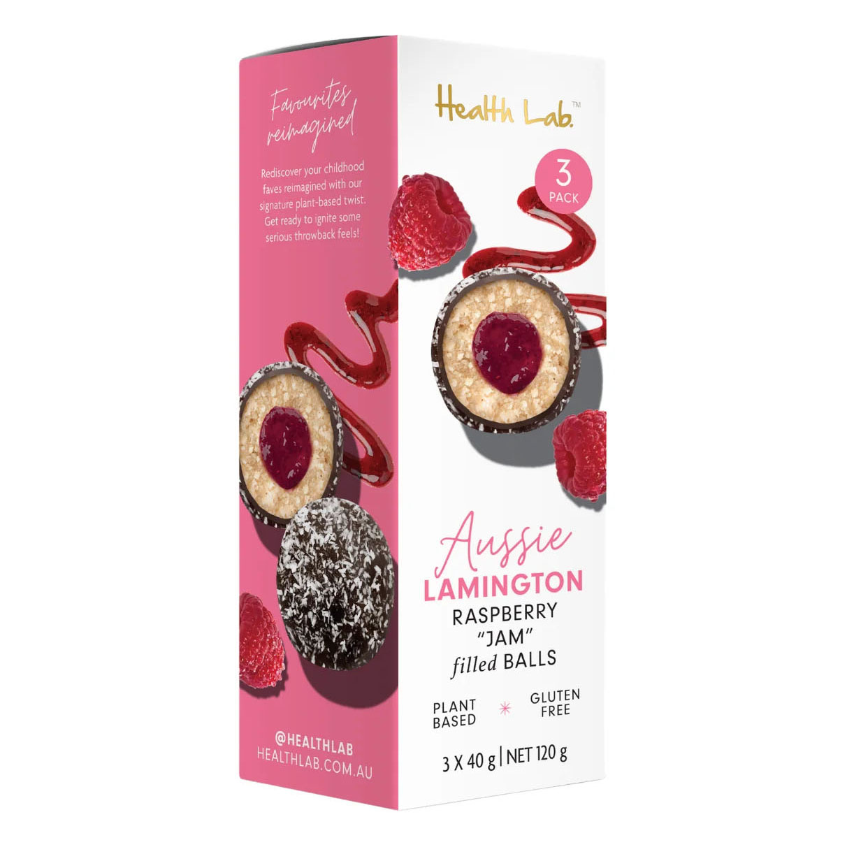 Natural Things Lamington Jam Filled Balls 3 X 40G