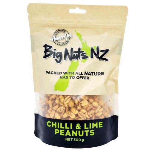 Big Nuts NZ Chilli Lime Peanuts 300g