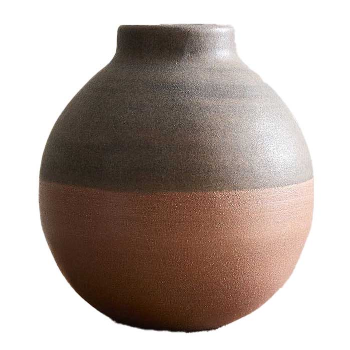 West Elm Sierra Salt Fired Round Vase