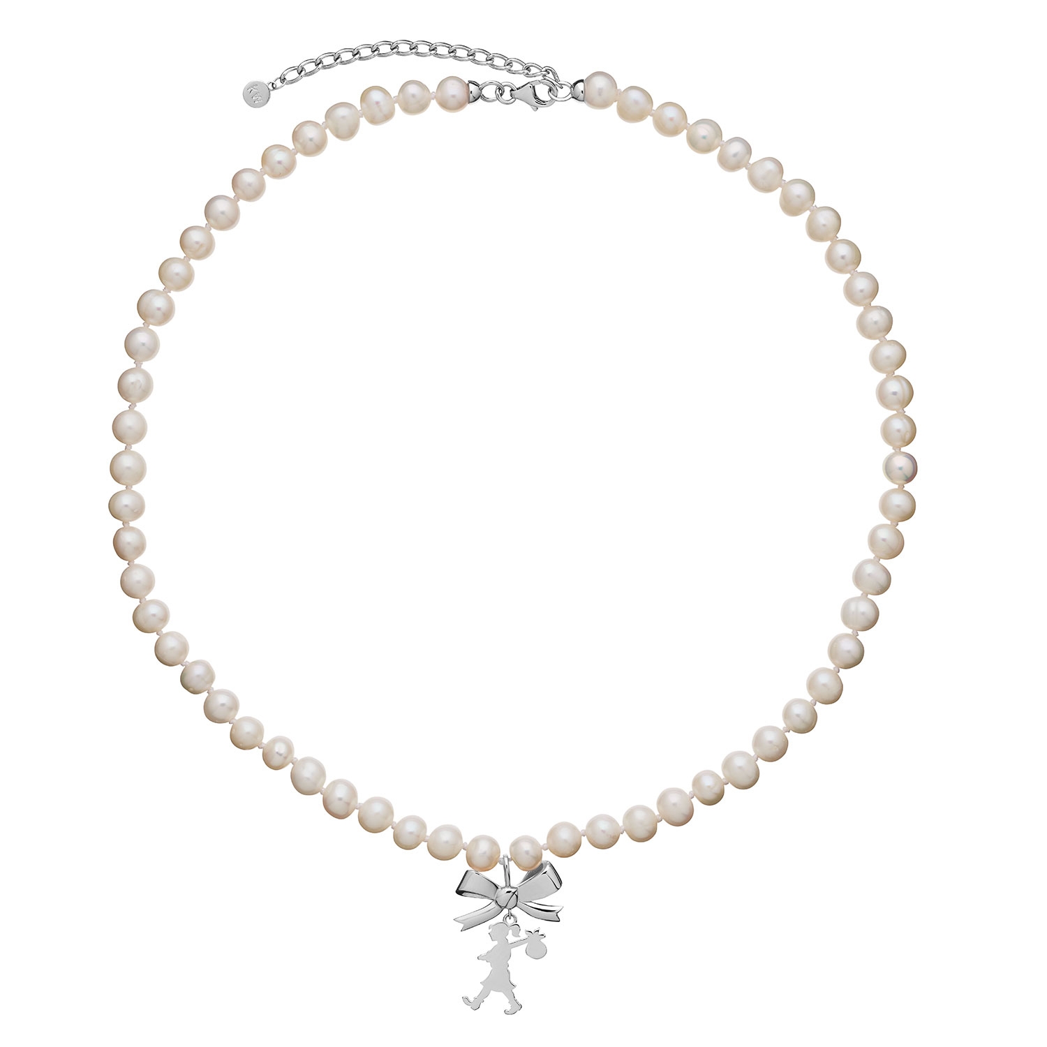 Karen Walker Jewellery Girl With A Bow & Pearl Necklace