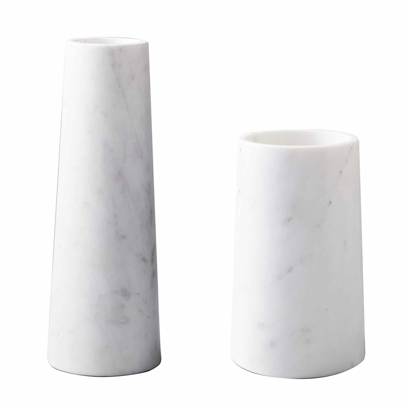 West Elm Pure Foundation Marble Vase Cylinder