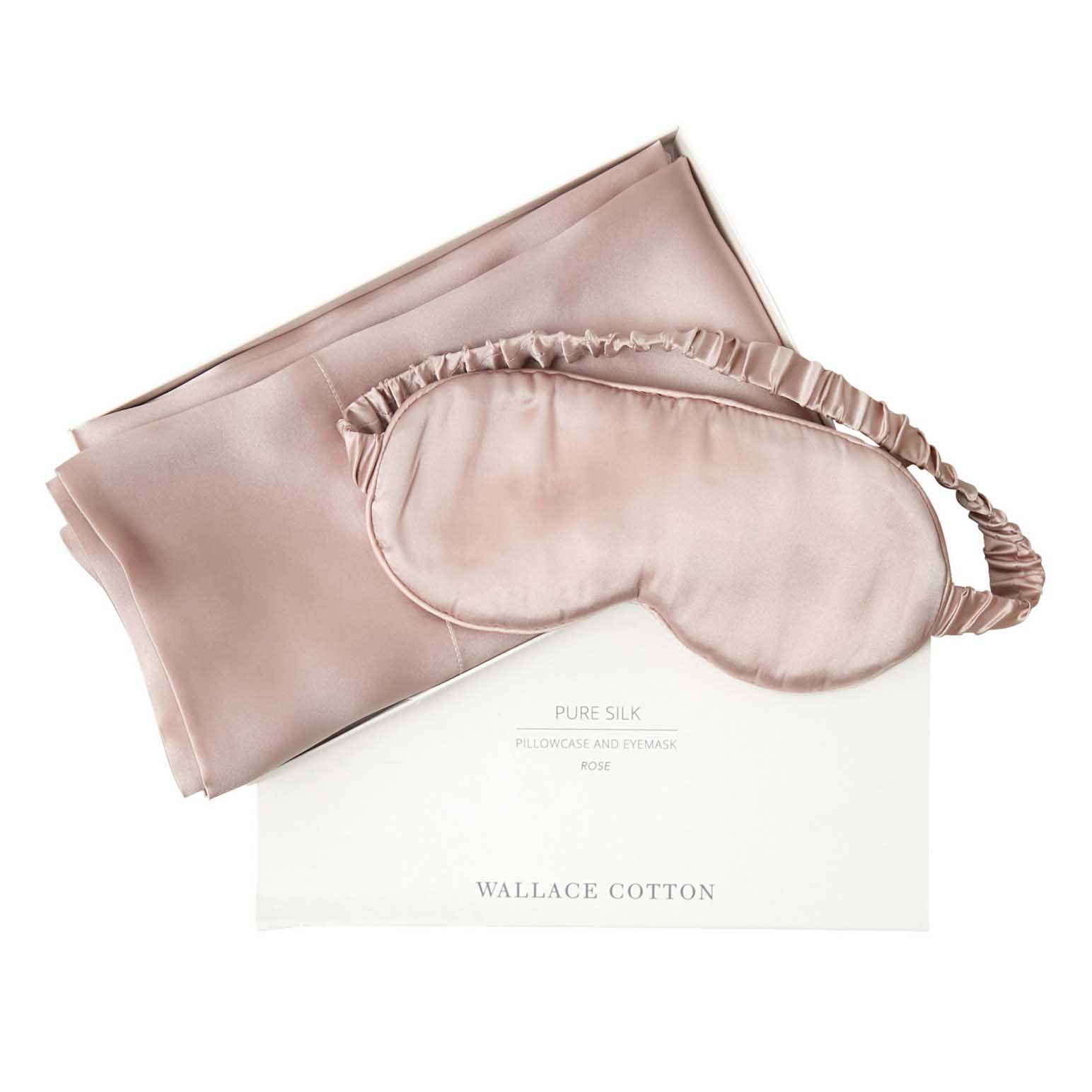 Wallace Cotton Silk Pillowcase & Eye Mask Gift Box Set