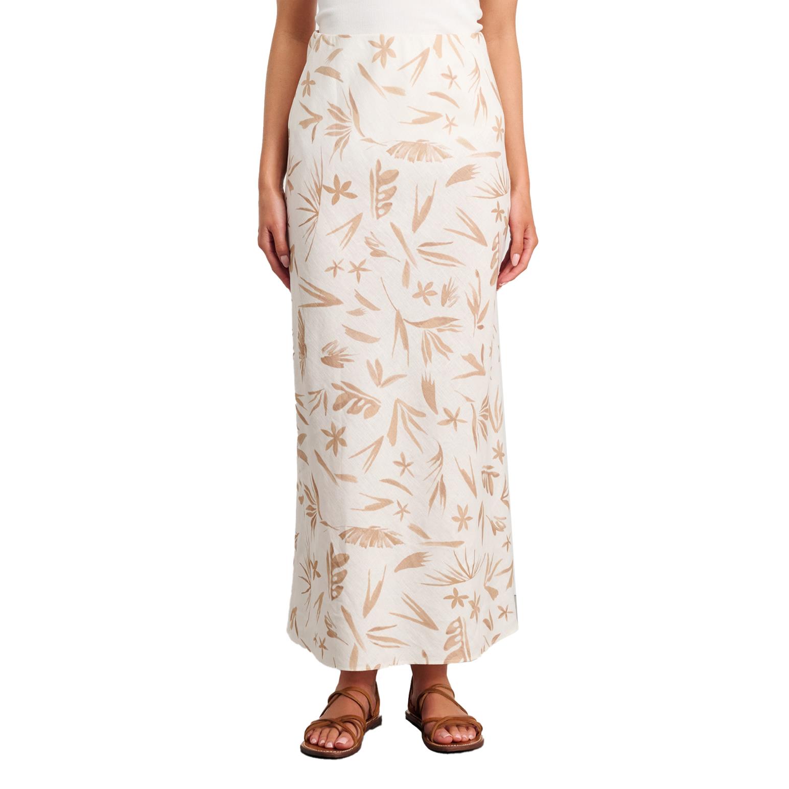 JAG Flora Linen Wrap Maxi Skirt