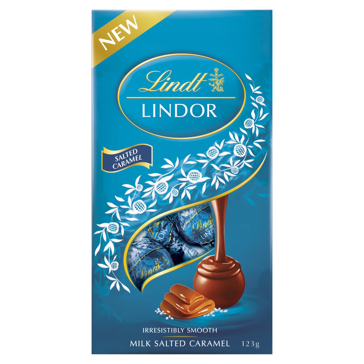 Lindt Lindor Milk Salted Caramel 123g