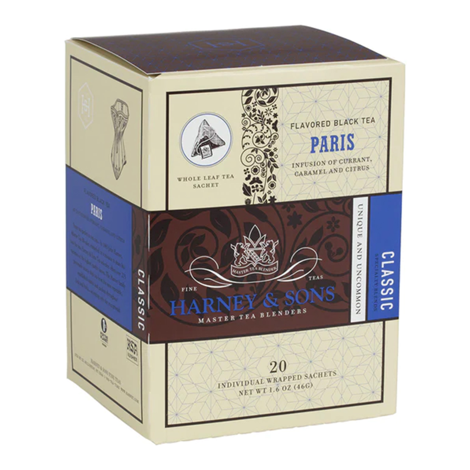 Harney & Sons Paris Box of 20 Wrapped Sachets