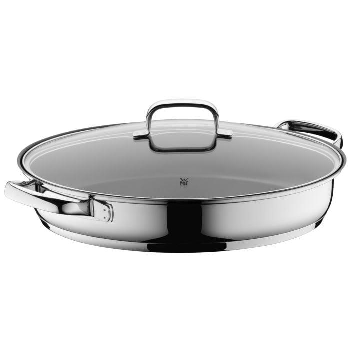 WMF Fish Pan Non Stick With Glass Lid 38x26cm