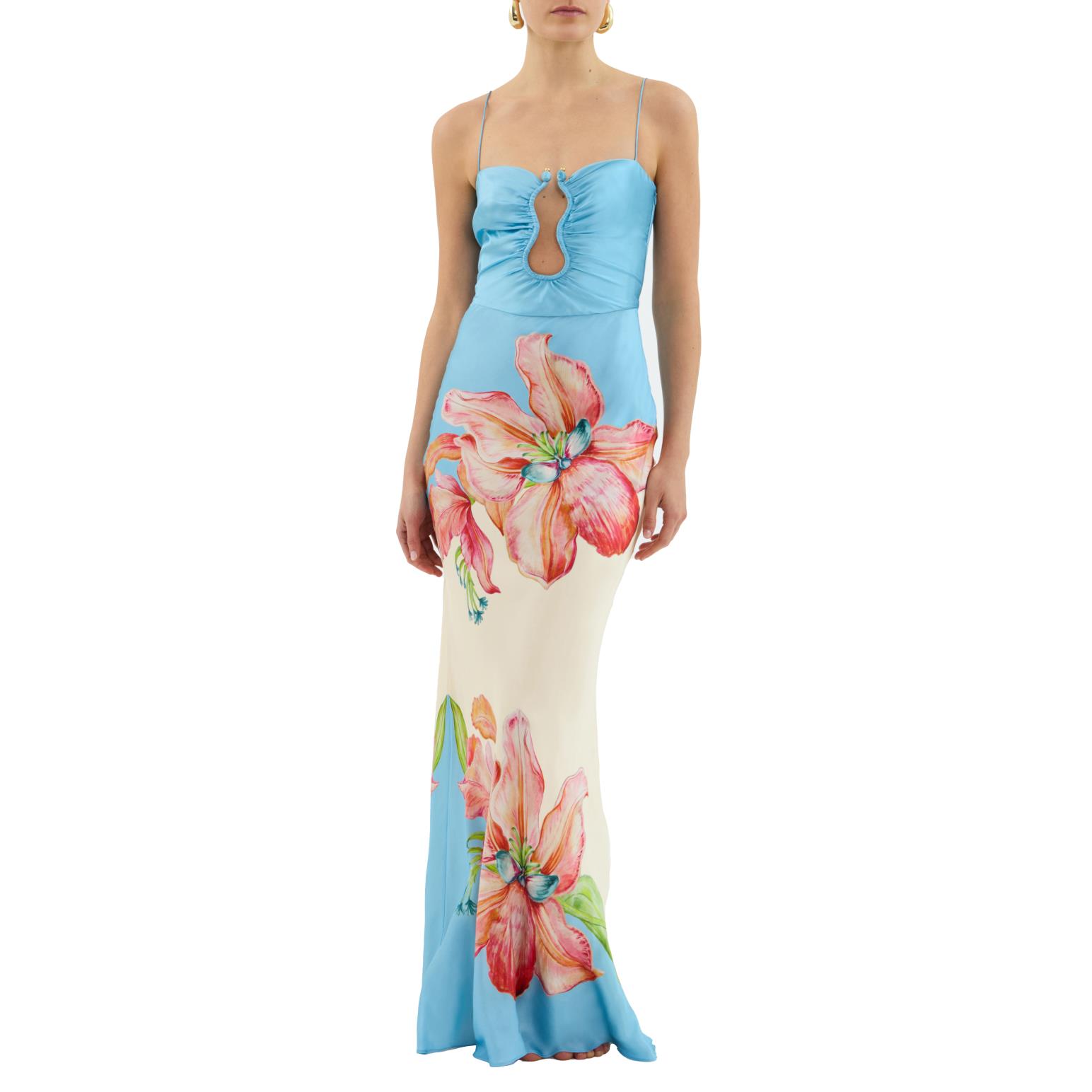 Rebecca Vallance Orchid Oasis Strap Gown