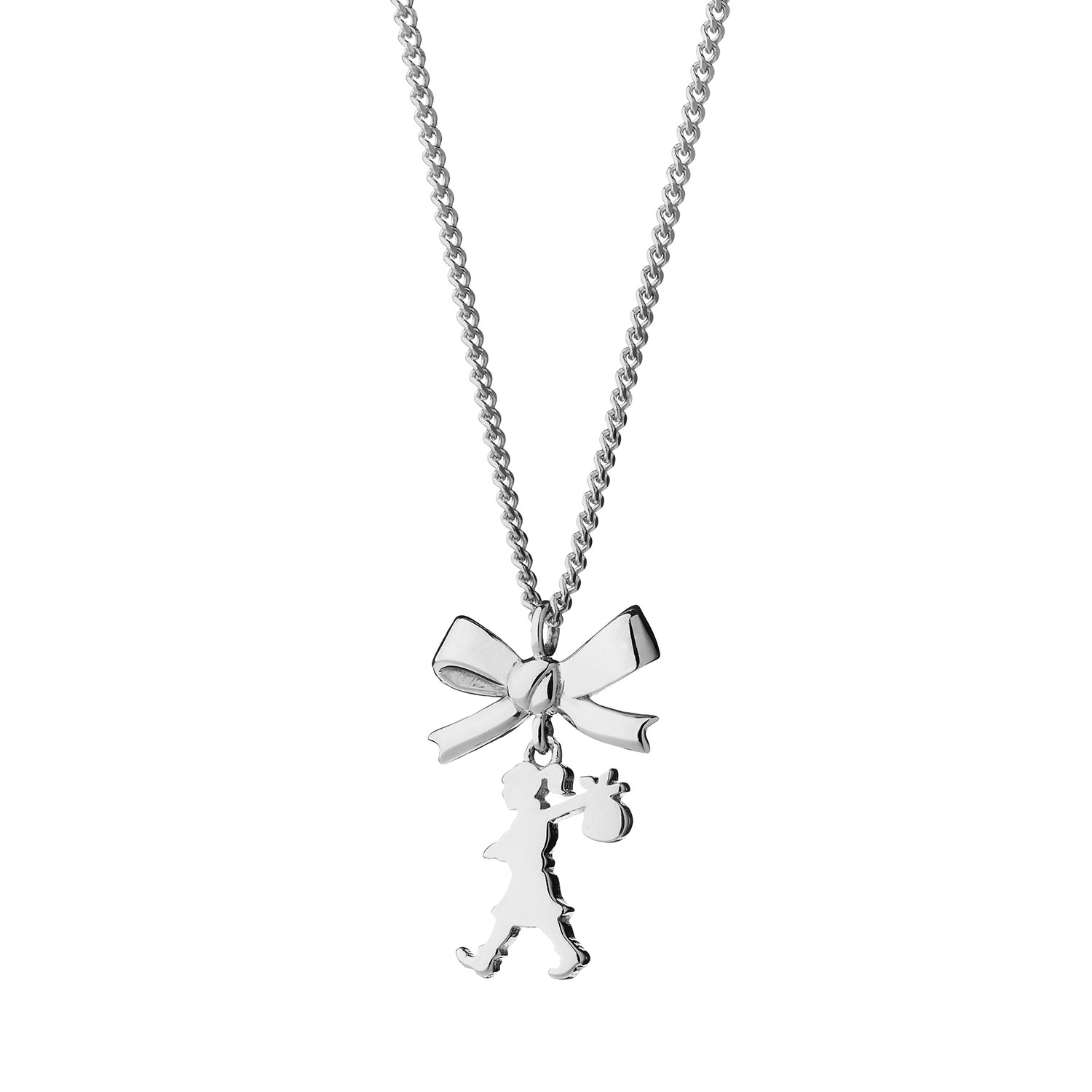 Karen Walker Jewellery Mini Girl With A Bow Necklace