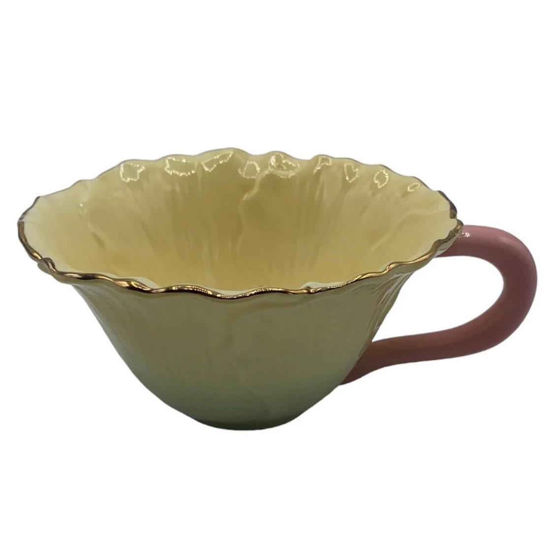 House Of Disaster Posy Yellow Tea Cup