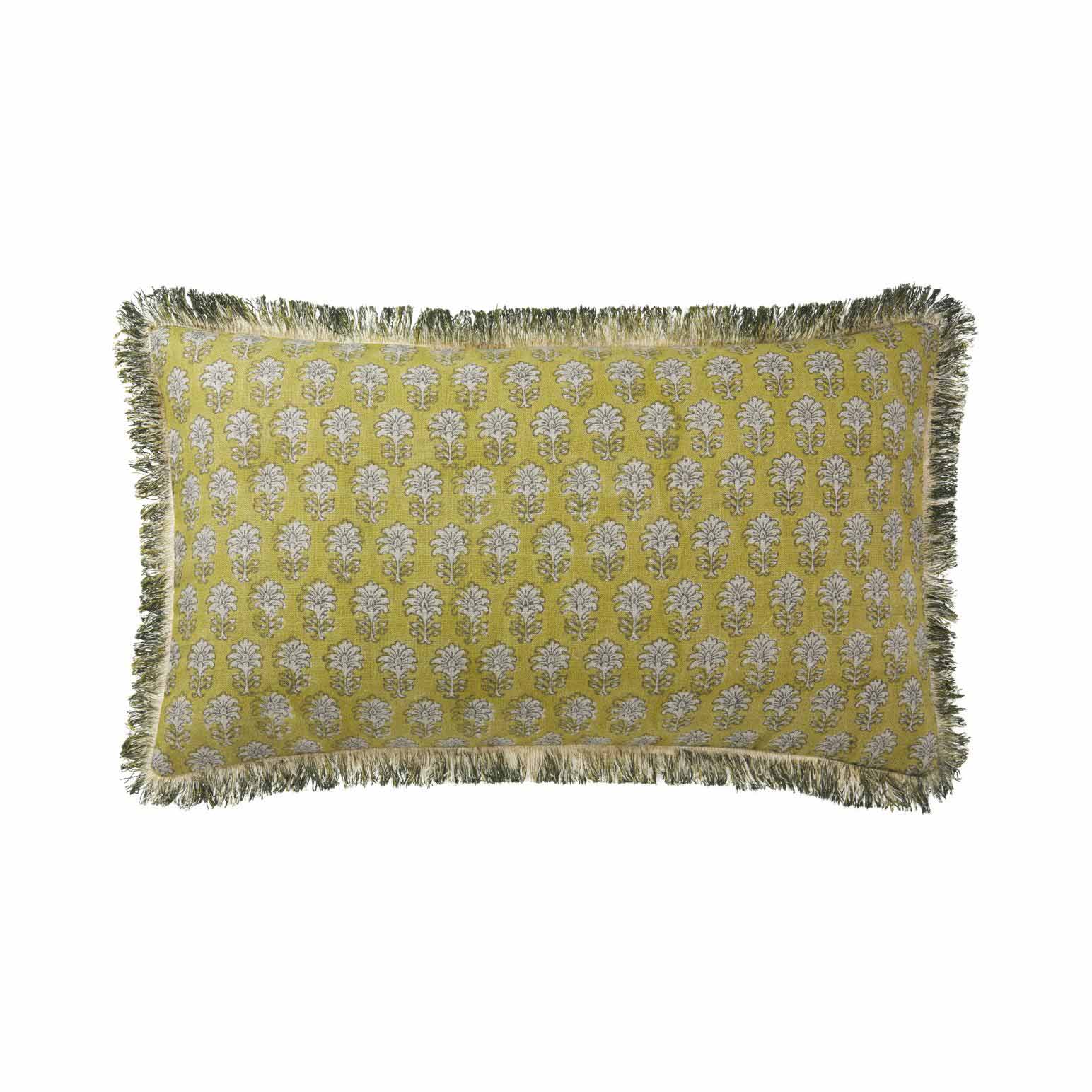 Olivier Desforges Indira Olive Cushion Cover