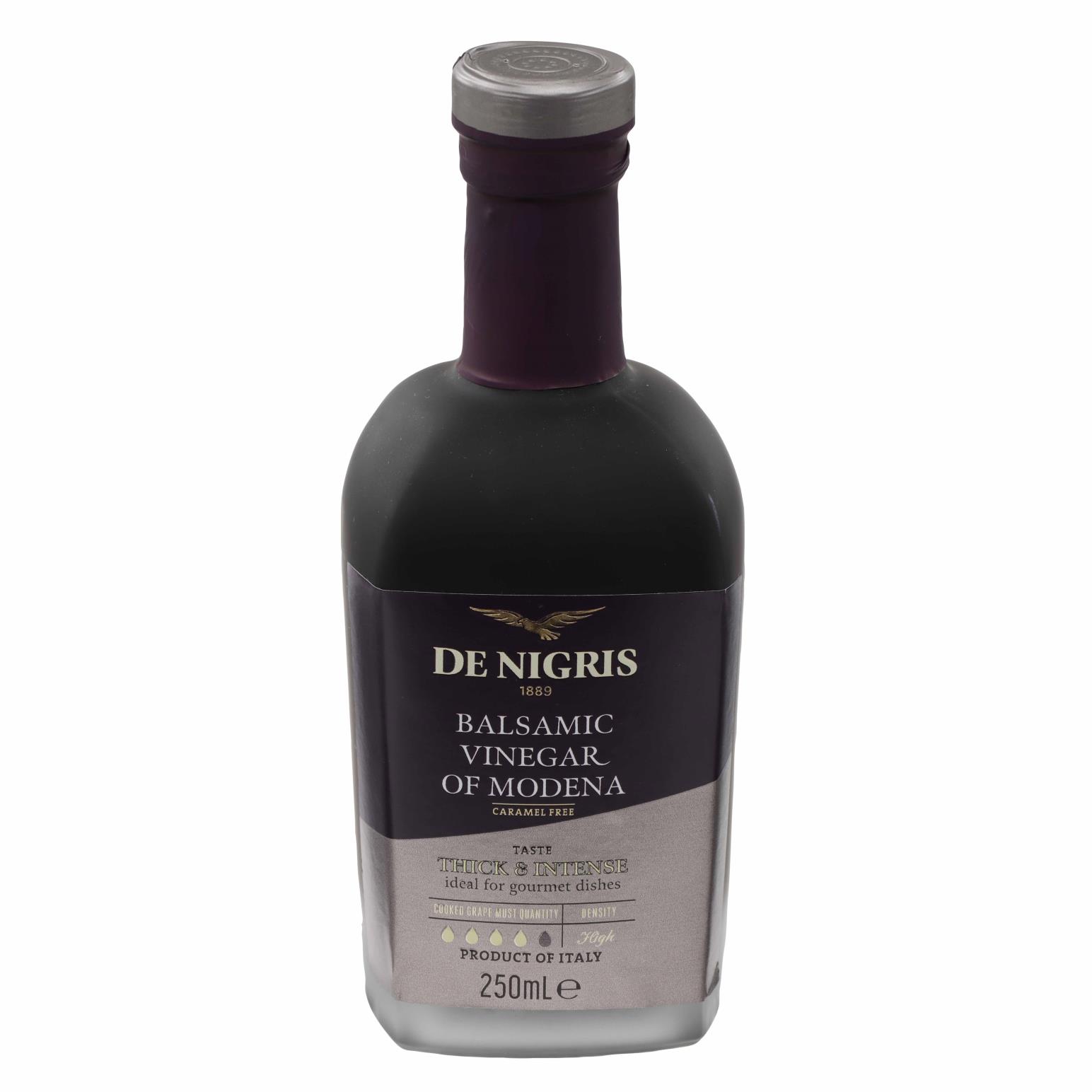 De Nigris Vinegar Balsamic Platinum 65% Grape Must 250ml