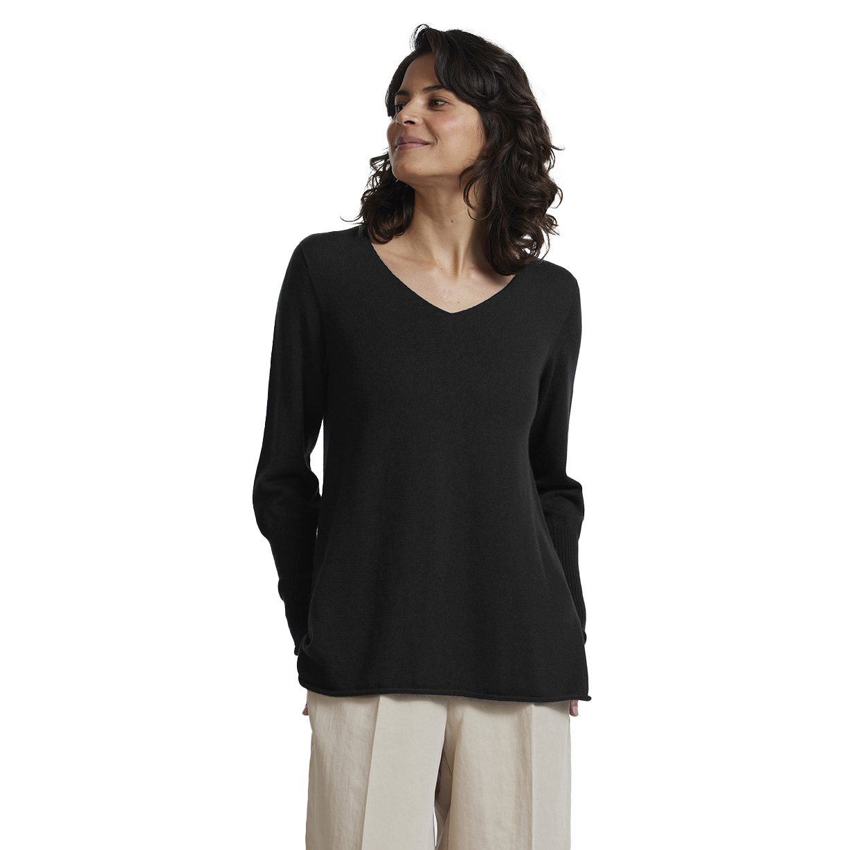 Royal Merino A-Line V Neck Jumper