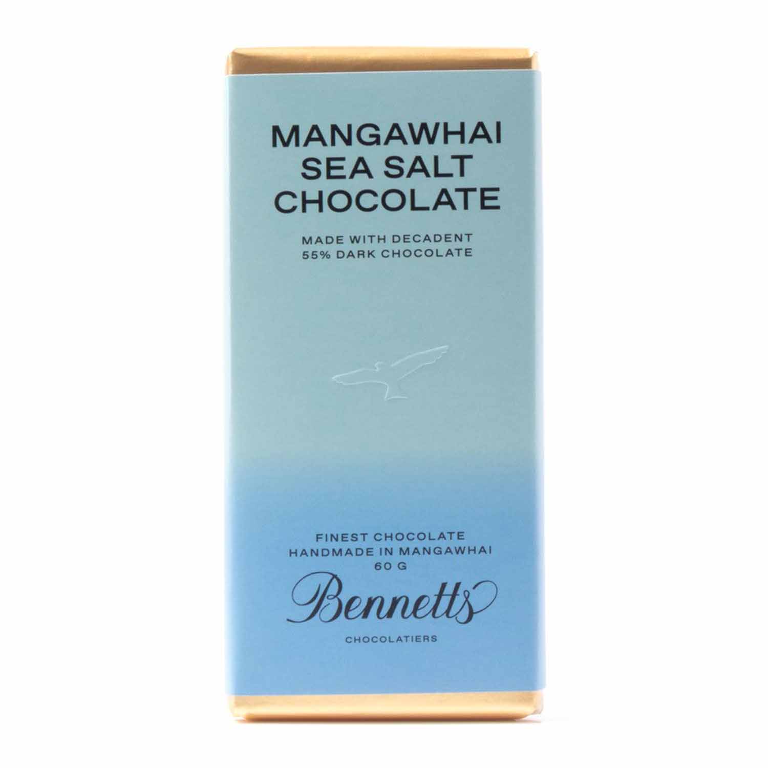 Bennetts of Mangawhai Sea Salt Dark Chocolate Bar 60g