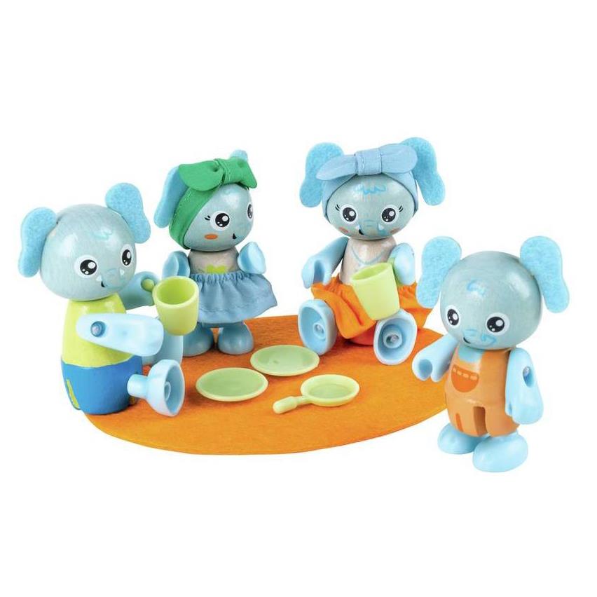 Hape Green Planet Elephant Family