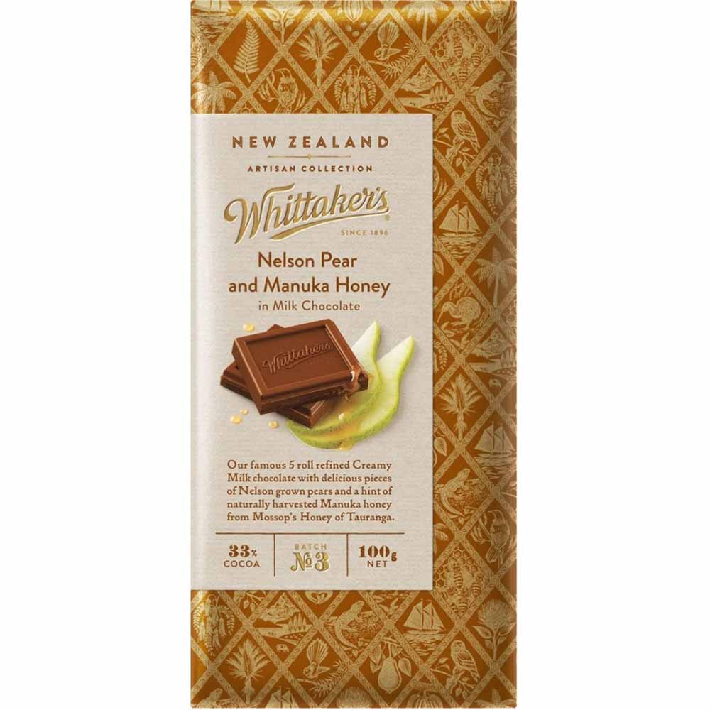 Whittaker's Nelson Pear & Manuka Honey 100g