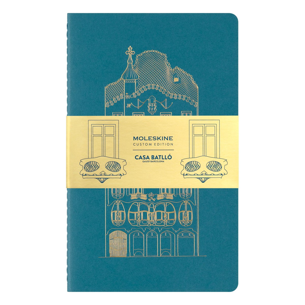 Moleskine LE Cahier Notebook XL Set 2 Ruled + Plain Casa Batllo